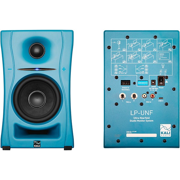 Kali Audio LP-UNF 4.5" 2-Way Powered Speaker Pair With Bluetooth - Blue