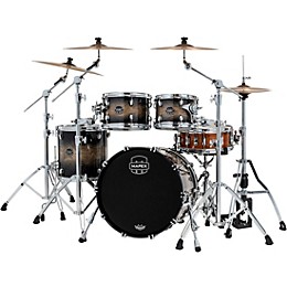 Mapex Saturn VI Fusion 4-Piece Shell Pack with 20" Bass Drum Black Ink Burst