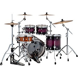 Mapex Saturn VI Fusion 4-Piece Shell Pack with 20" Bass Drum Royal Purple Burst
