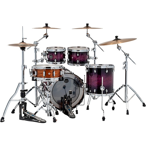 Mapex Saturn VI Fusion 4-Piece Shell Pack with 20" Bass Drum Royal Purple Burst