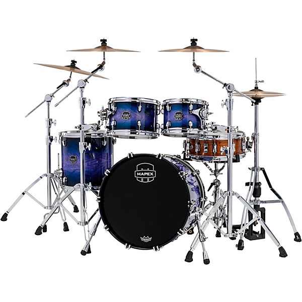 Mapex Saturn VI Fusion 4-Piece Shell Pack with 20" Bass Drum Cobalt Burst