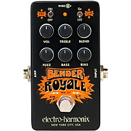 Electro-Harmonix Bender Royale Germanium Fuzz Effects Pedal - Black