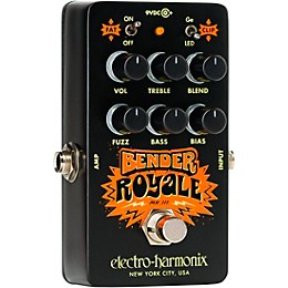 Electro-Harmonix Bender Royale Germanium Fuzz Effects Pedal - Black
