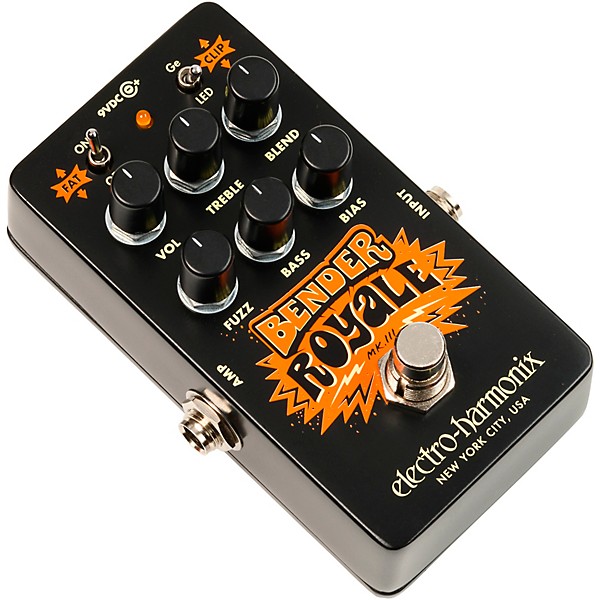 Electro-Harmonix Bender Royale Germanium Fuzz Effects Pedal - Black
