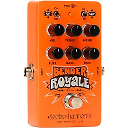 Electro-Harmonix Bender Royale Germanium Fuzz Effects Pedal - Orange