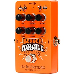 Electro-Harmonix Bender Royale Germanium Fuzz Effects Pedal - Orange