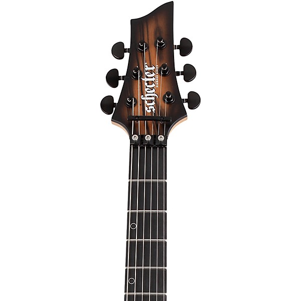 Schecter Guitar Research C-1 FR-S Pale Moon Electric Guitar - Natural Satin with Black Burst