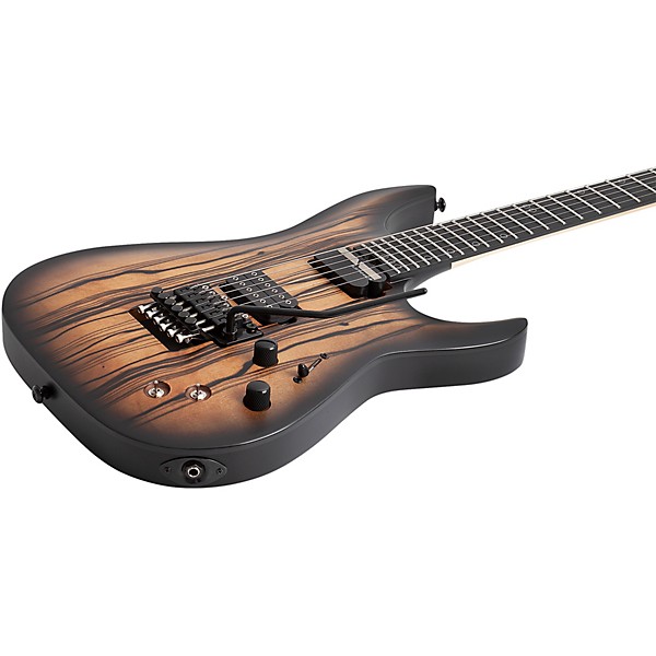 Schecter Guitar Research C-1 FR-S Pale Moon Electric Guitar - Natural Satin with Black Burst