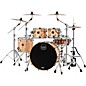 Mapex Saturn VI Rock 4-Piece Shell Pack With 22" Bass Drum Exotic Natural Burl