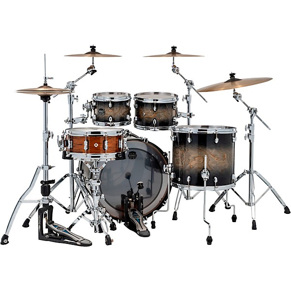 Mapex Saturn VI Rock 4-Piece Shell Pack With 22" Bass Drum Black Ink Burst