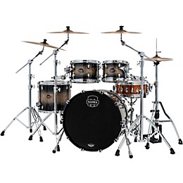 Mapex Saturn VI Rock 4-Piece Shell Pack With 22" Bass Drum Black Ink Burst