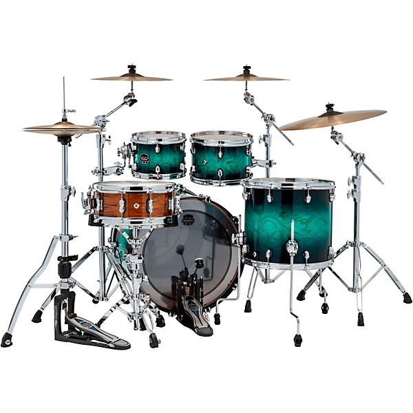 Mapex Saturn VI Rock 4-Piece Shell Pack With 22" Bass Drum Marine Teal Burst
