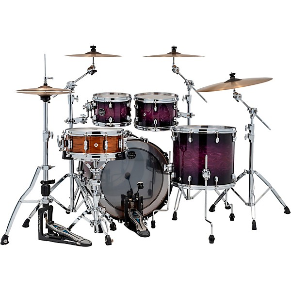 Mapex Saturn VI Rock 4-Piece Shell Pack With 22" Bass Drum Royal Purple Burst