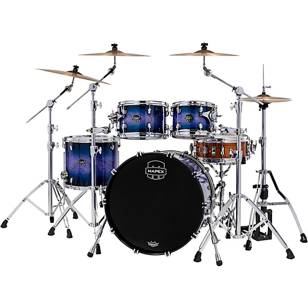 Mapex Saturn VI Rock 4-Piece Shell Pack With 22" Bass Drum Cobalt Burst
