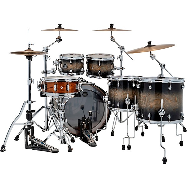 Mapex Saturn VI Studioease 5-Piece Shell Pack with 22" Bass Drum Black Ink Burst