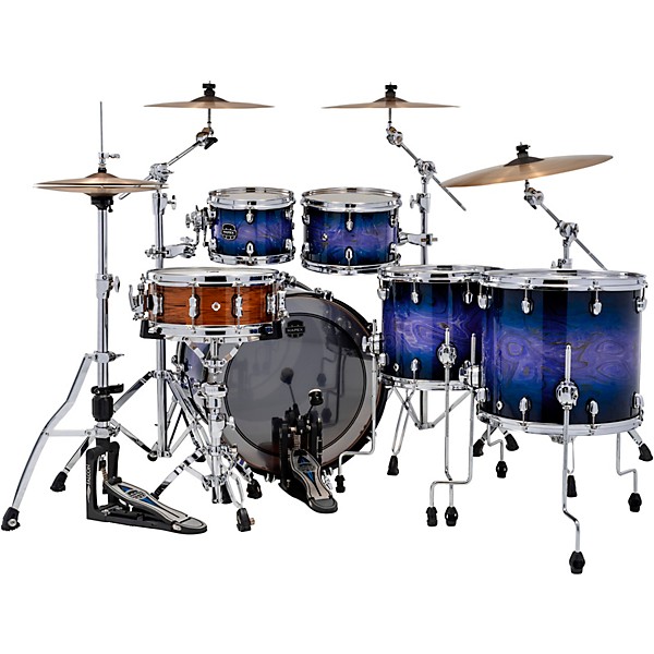 Mapex Saturn VI Studioease 5-Piece Shell Pack with 22" Bass Drum Cobalt Burst