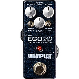 Wampler Mini Ego 76 Compressor Effects Pedal Blue Sparkle