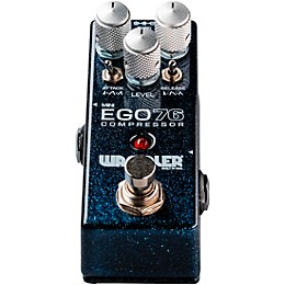 Wampler Mini Ego 76 Compressor Effects Pedal Blue Sparkle