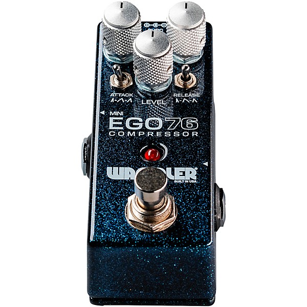 Wampler Mini Ego 76 Compressor Effects Pedal Blue Sparkle