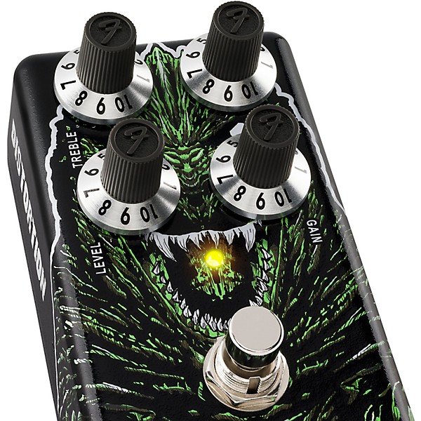 Fender Godzilla Distortion Pedal - Black and Green