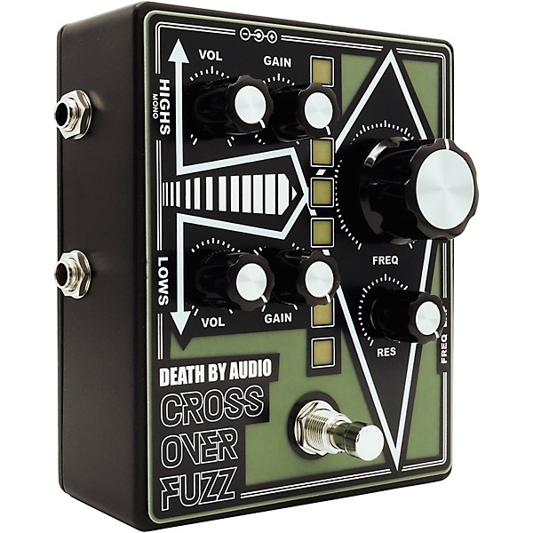 Death By Audio Crossover Fuzz Pedal - Black and Green