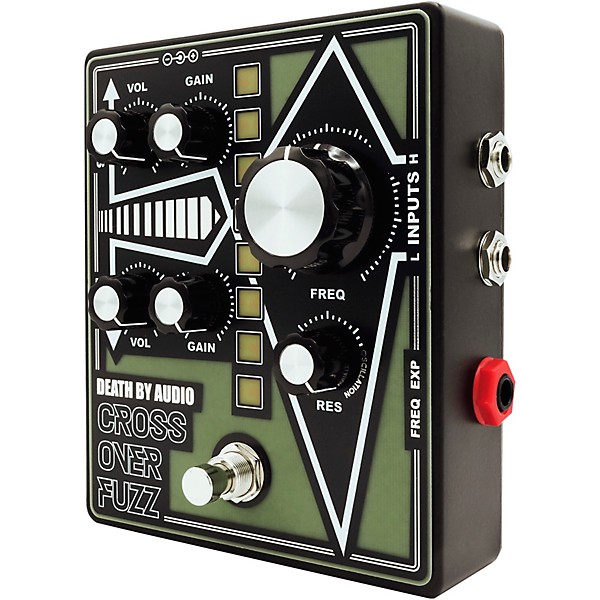 Death By Audio Crossover Fuzz Pedal - Black and Green