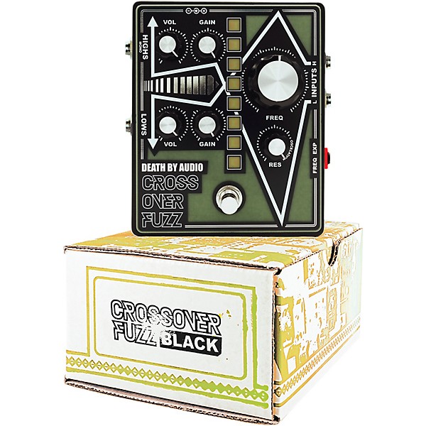Death By Audio Crossover Fuzz Pedal - Black and Green