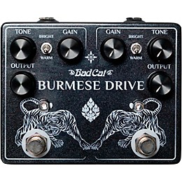 Bad Cat Burmese Drive Dual Vintage Overdrive Effects Pedal - Black