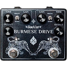 Bad Cat Burmese Drive Dual Vintage Overdrive Effects Pedal - Black