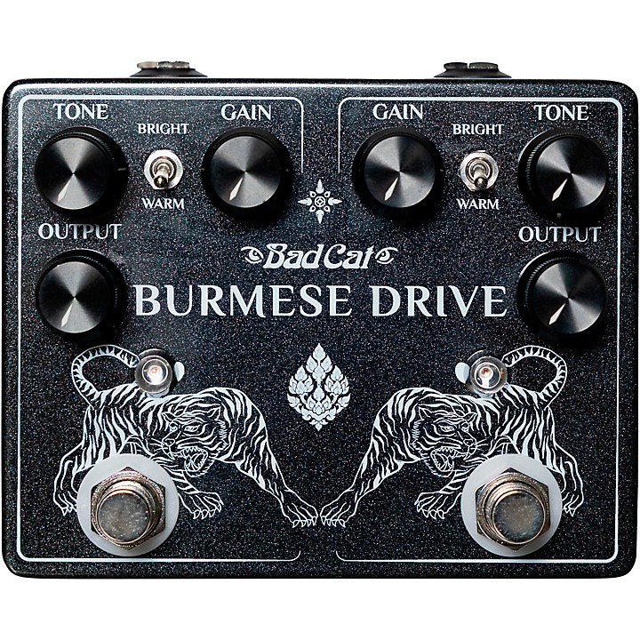 Bad Cat Burmese Drive Dual Vintage Overdrive Effects Pedal - Black