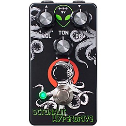 Interstellar Audio Machines Octonaut Hyperdrive Transparent Overdrive Pedal - Black and White