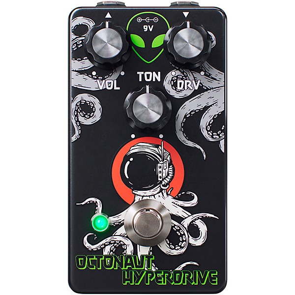 Interstellar Audio Machines Octonaut Hyperdrive Transparent Overdrive Pedal - Black and White