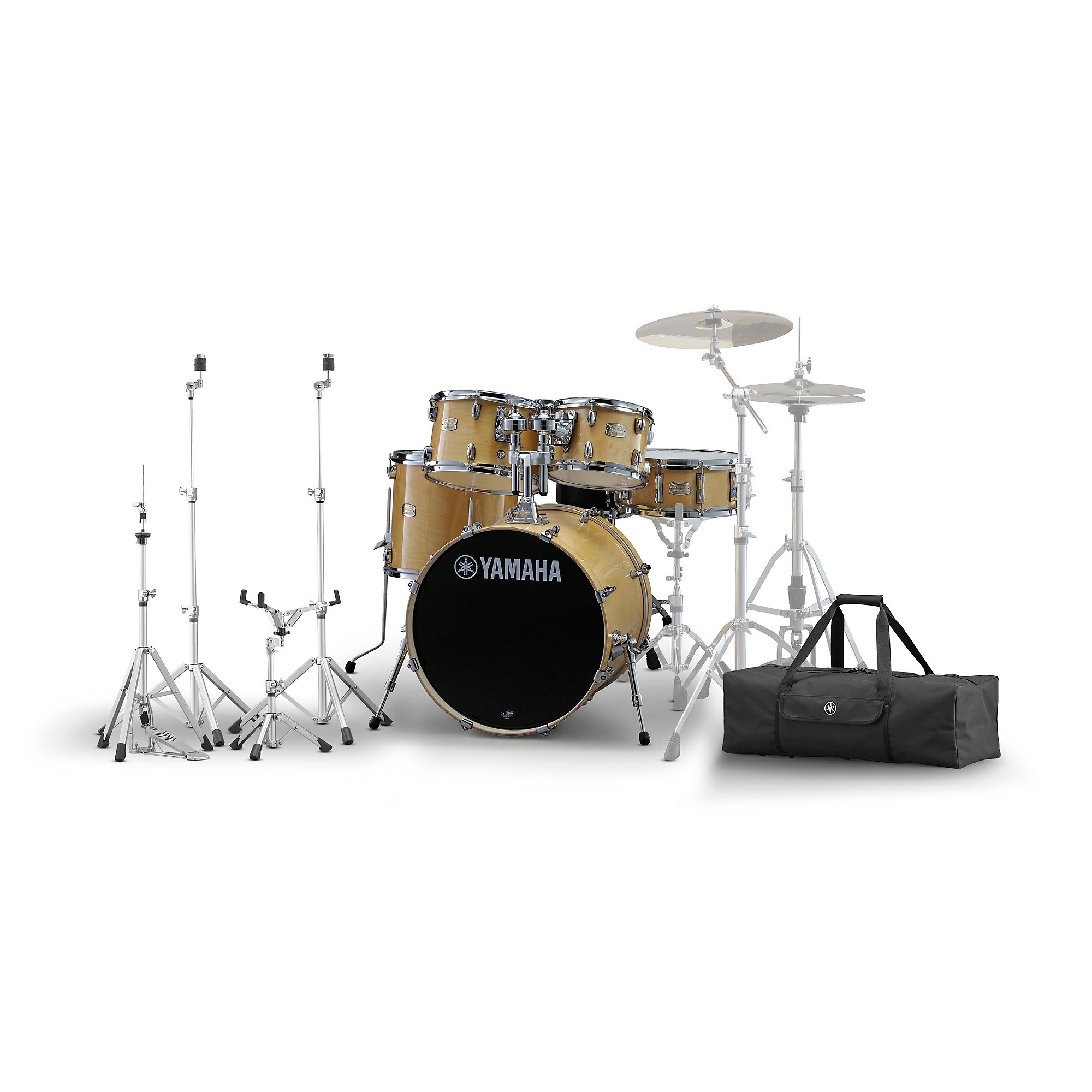 Yamaha Stage Custom Birch 5-Piece Shell Pack Natural Wood With HW