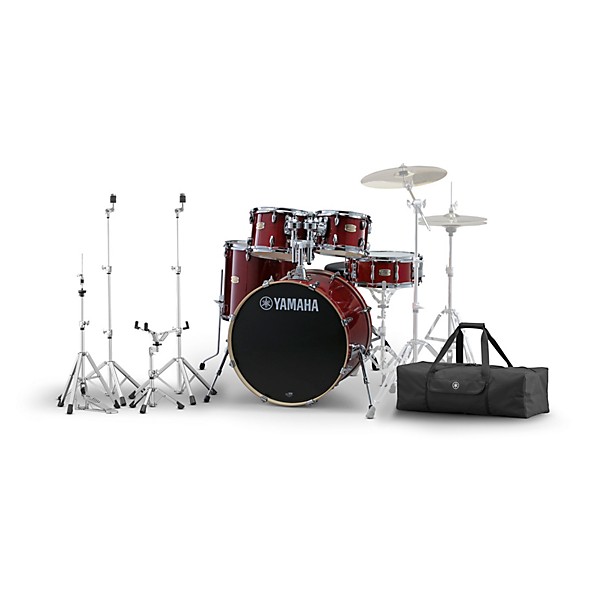 Yamaha Stage Custom Birch 5-Piece Shell Pack With HW-3 Lightweight Hardware Pack Cranberry Red