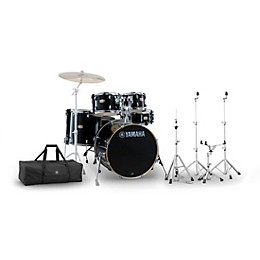 Yamaha Stage Custom Birch 5-Piece Shell Pack With HW-3 Lightweight Hardware Pack Raven Black
