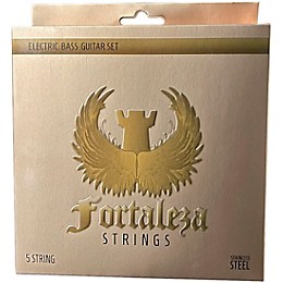 FORTALEZA GUITARS 5 String Stainless Steel 5 Electric Bass Strings 45 - 125