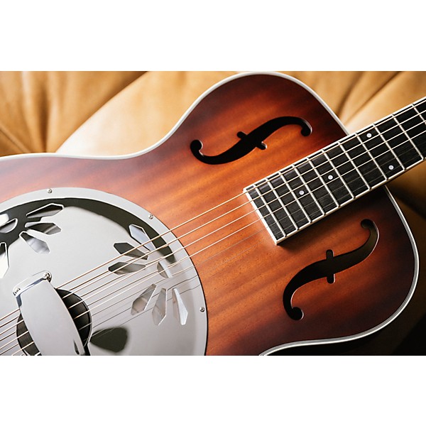 Mitchell RR100 Round Neck Resonator Guitar - Sunset Burst