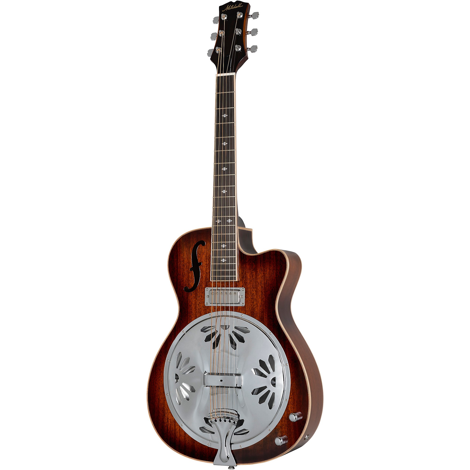 Mitchell RR200CE Round Neck Acoustic Resonator Guitar - Sunset