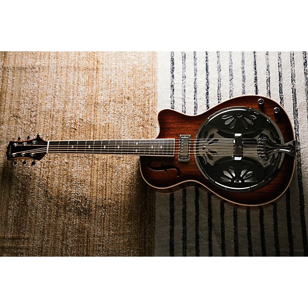 Mitchell RR200CE Round Neck Acoustic-Electric Resonator Guitar - Sunset Burst
