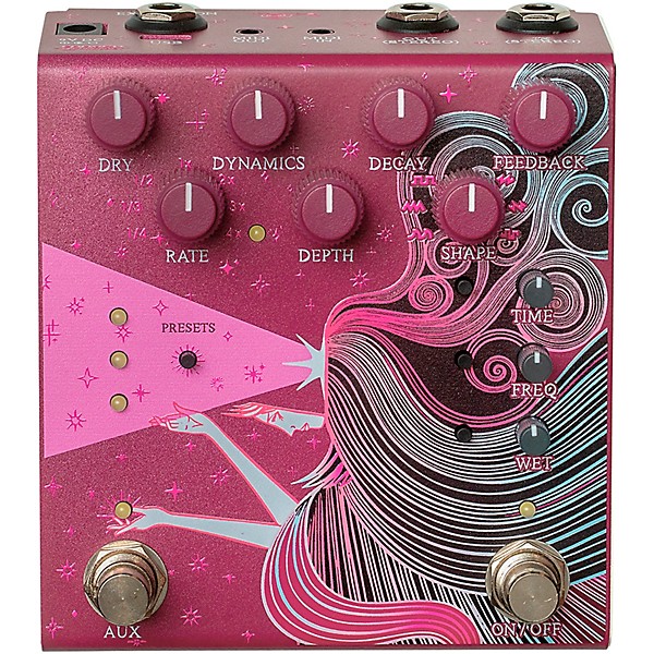 Old Blood Noise Endeavors Sunlight Stereo Reverb Effects Pedal Maroon