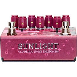 Old Blood Noise Endeavors Sunlight Stereo Reverb Effects Pedal Maroon