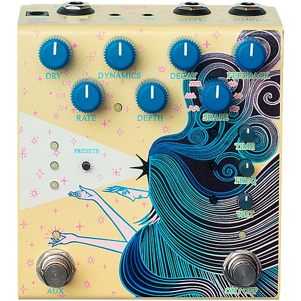 Old Blood Noise Endeavors Sunlight Stereo Reverb Effects Pedal Yellow