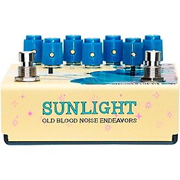 Old Blood Noise Endeavors Sunlight Stereo Reverb Effects Pedal Yellow