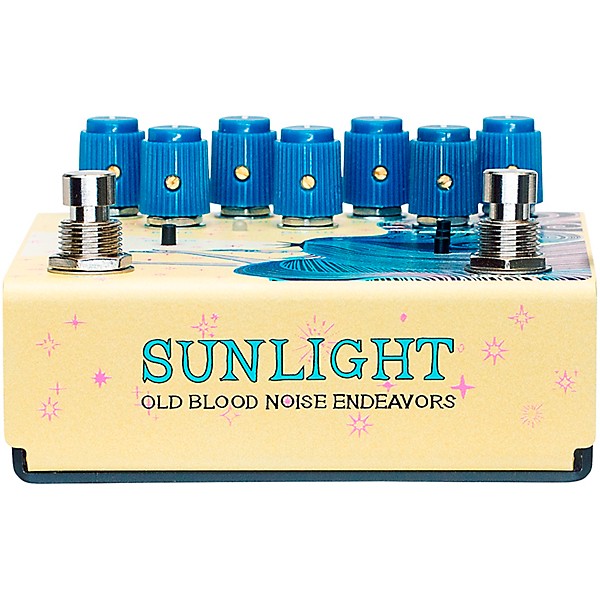 Old Blood Noise Endeavors Sunlight Stereo Reverb Effects Pedal Yellow