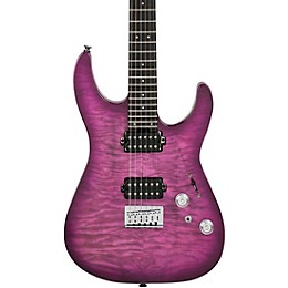 Charvel Pro-Mod Plus Dinky DK24 HH HT E QM Electric Guitar - Violet Radiance