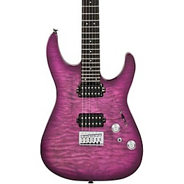 Charvel Pro-Mod Plus Dinky DK24 HH HT E QM Electric Guitar - Violet Radiance