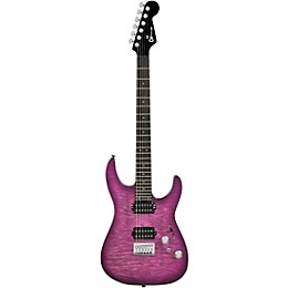Charvel Pro-Mod Plus Dinky DK24 HH HT E QM Electric Guitar - Violet Radiance