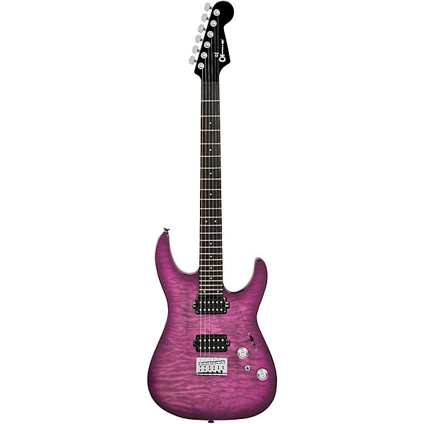Charvel Pro-Mod Plus Dinky DK24 HH HT E QM Electric Guitar - Violet Radiance
