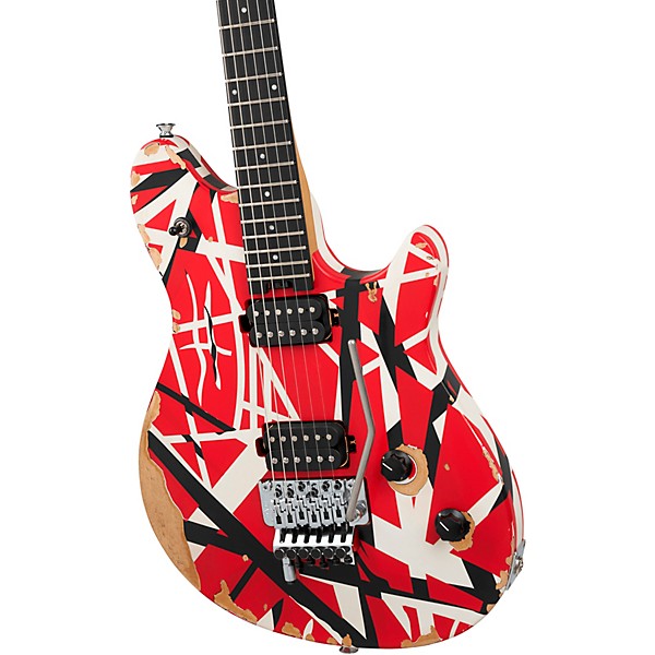 EVH Wolfgang Special Striped Series Electric Guitar - Aged Red/Black/White