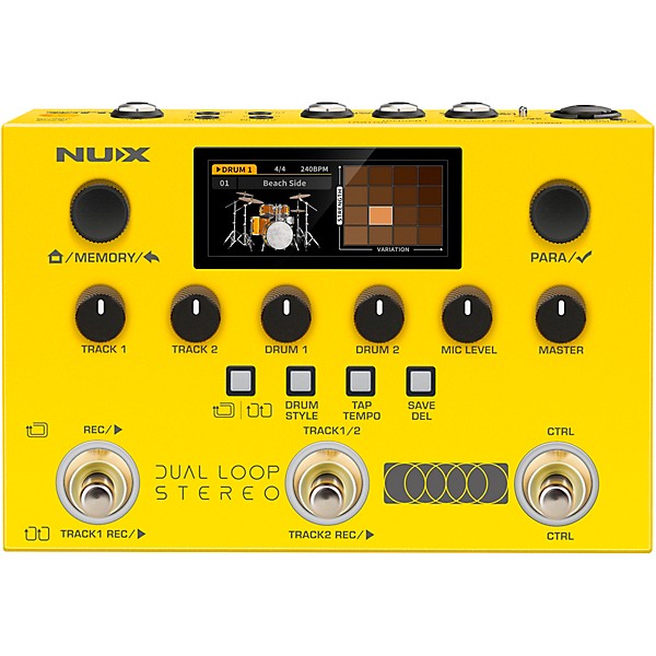 NUX Dual Loop Stereo Pedal - Yellow
